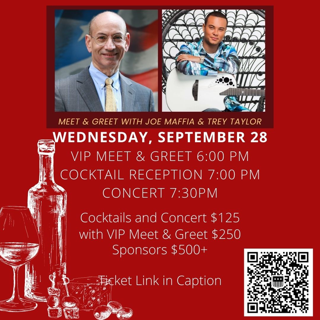 I would love to meet you &amp; speak with you on Sept 28!  I'm a native New Yorker running for office because I love our city &amp; know I can bring solutions. Learn more at maffiaforny.com or for tickets: secure.winred.com/maffia-for-ny/… <a href="/RepublicansNYC/">NYC Republicans 🇺🇸🐘</a> <a href="/NYCLibertarians/">NYC Libertarians</a> <a href="/NYYRC/">New York Young Republican Club 🇺🇸🗽</a>