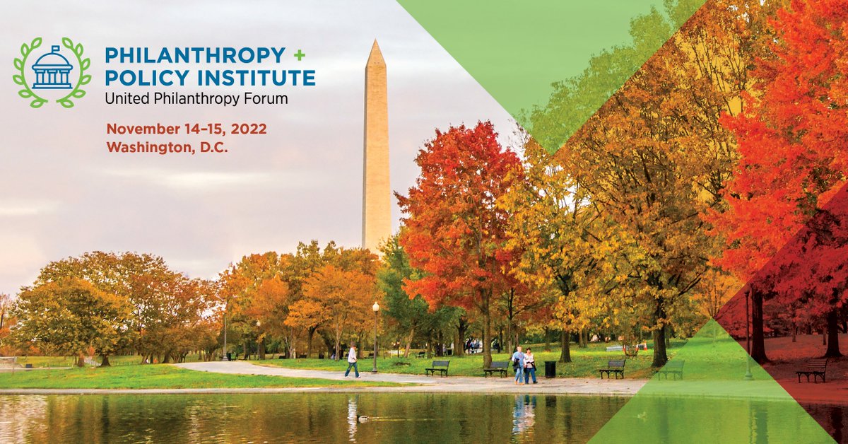 Register for the Philanthropy + Policy Institute, a primary opportunity for sector leaders, regional, & national PSOs to learn together & strengthen their policy & advocacy work. 11/14-15 in DC, w option to join Charitable Giving Coalition Fly-In 11/15-16! bit.ly/3Bscj0Y