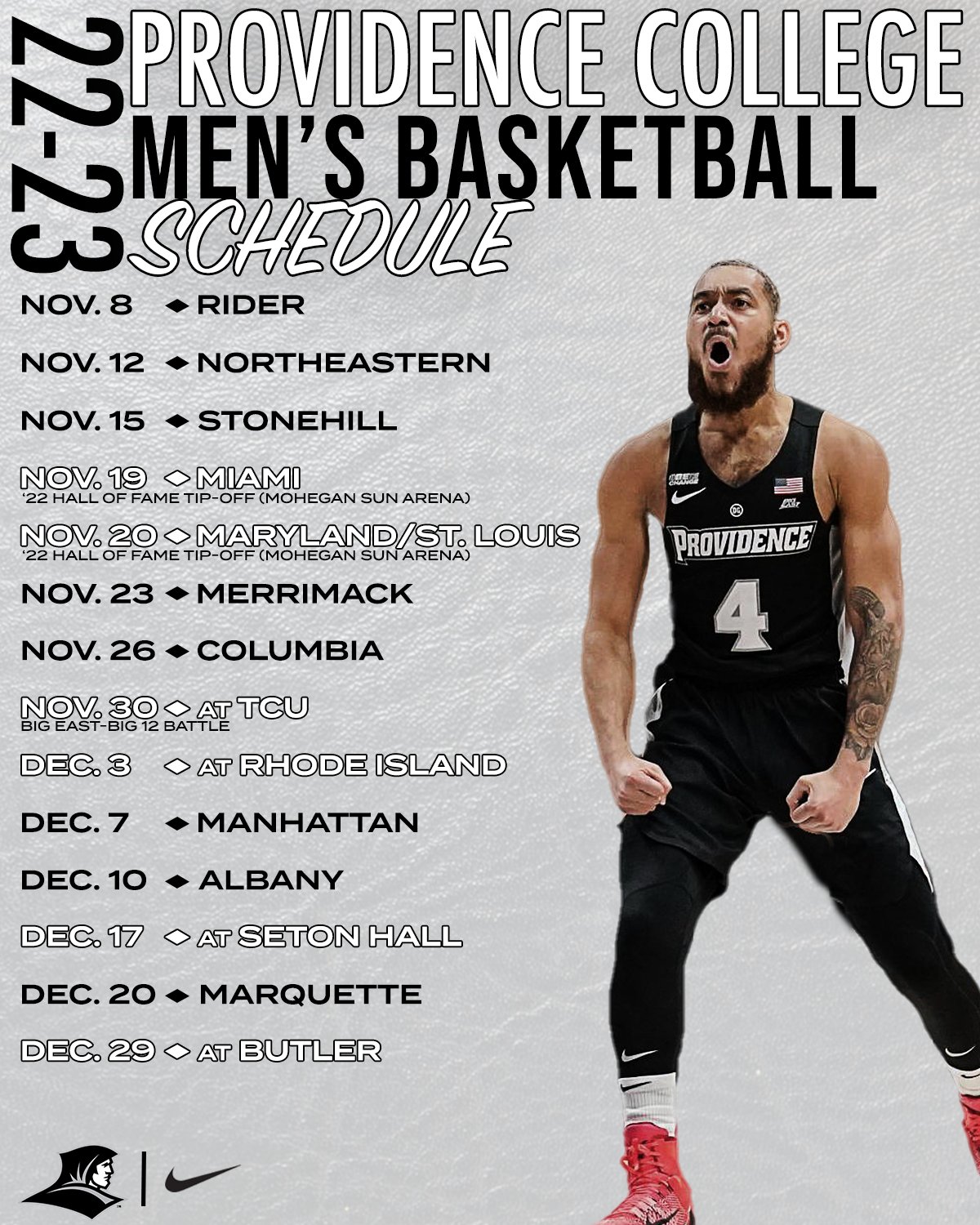 Providence basketball schedule deals