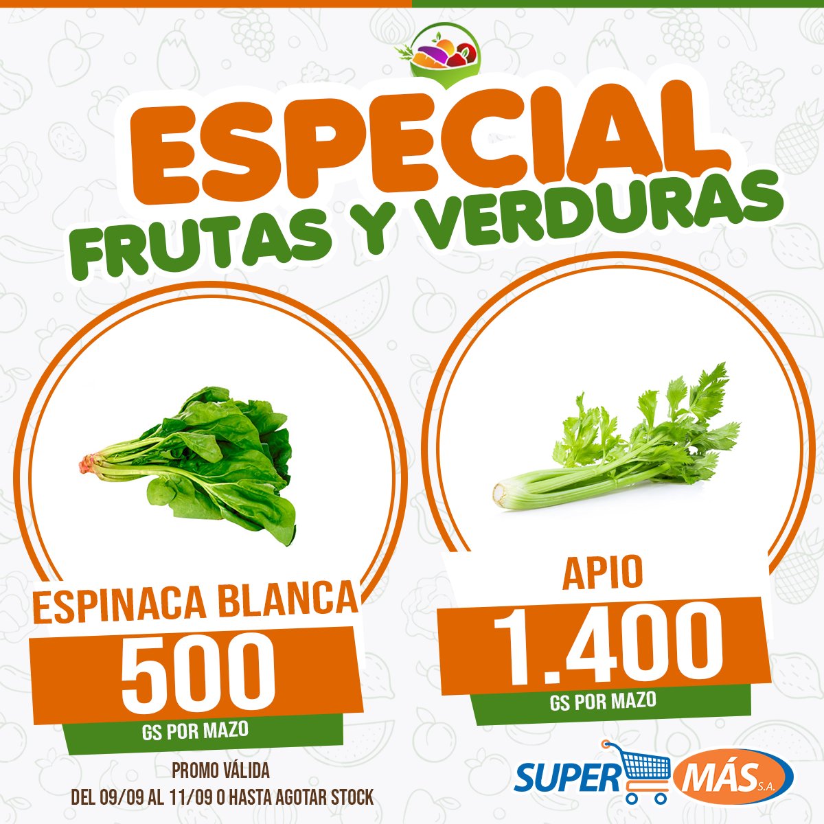 supermas_py's tweet photo. 🍎🍌OFERTA ESPECIAL DE FRUTAS Y VERDURAS🍊🍐
Aprovecha estas ofertas y llena tu carrito 🛒
‼TE ESPERAMOS, abrimos hasta las 20:00 hs‼
.
.
#SuperMas #SuperMasPy #tedamaspormenos #frutasyverduras #ofertasdefrutas #ofertasdeverduras https://t.co/q2LfBsoQzH