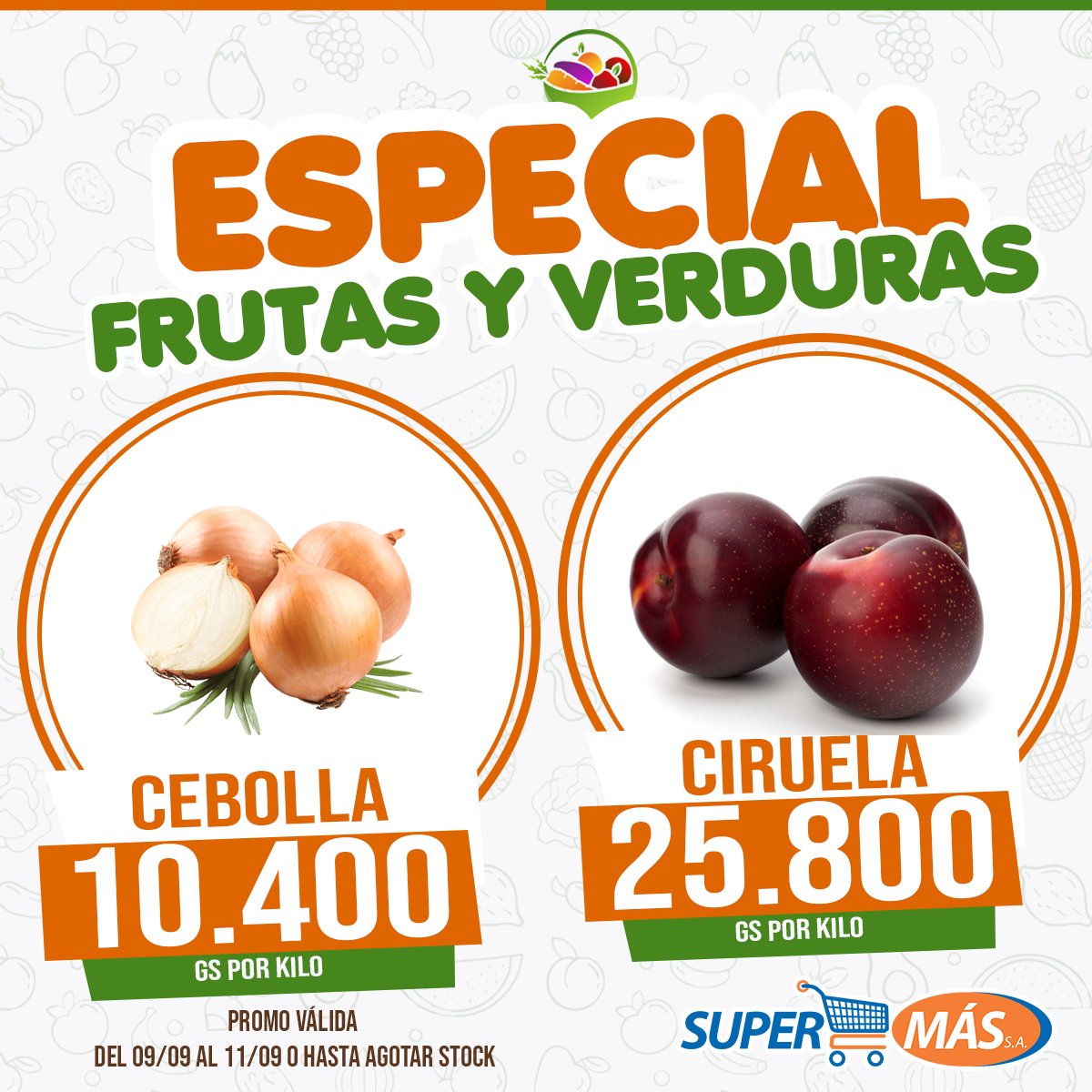 supermas_py's tweet photo. 🍎🍌OFERTA ESPECIAL DE FRUTAS Y VERDURAS🍊🍐
Aprovecha estas ofertas y llena tu carrito 🛒
‼TE ESPERAMOS, abrimos hasta las 20:00 hs‼
.
.
#SuperMas #SuperMasPy #tedamaspormenos #frutasyverduras #ofertasdefrutas #ofertasdeverduras https://t.co/UrcfPFETJR