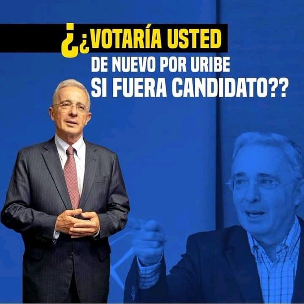 Por el gran patriota nos hacemos moler! 

¿Votaría usted por el Presidente <a href="/AlvaroUribeVel/">Álvaro Uribe Vélez</a> si fuera candidato?