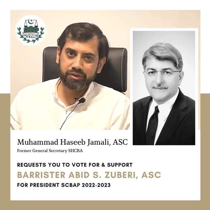 MohsinShahPSF's tweet photo. Uphold the integrity of the law with your vote!
Kindly vote for and support Barrister Abid S. Zuberi, ASC in the SCBAP 2022-23 elections.
@MHJamali79
#AbidSZuberi #Lawyers #Pakistan #ElectionSCBA #SupremeCourt https://t.co/aYjYaqI2lD