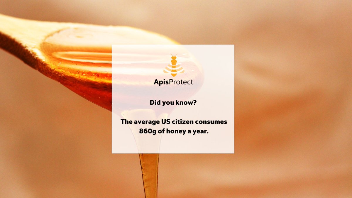 Fact of the day 🍯🐝

The average US citizen consumes 860g of honey a year.

#NationalhoneymonthUSA #Nationalhoneymonth #Nationalhoneymonth2022