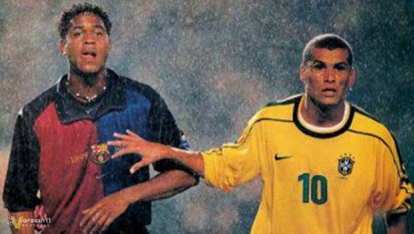 من الذاكرة 
يوم اتهمنا الأسطورة ريفالدو بالخيانة لانه أختار يلعب مع منتخبه ضد برشلونة 😁