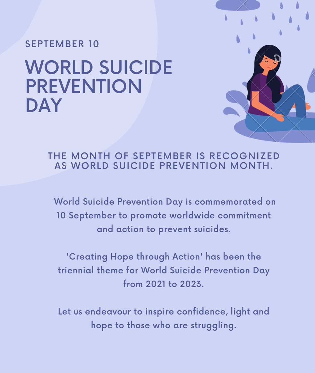 Remember to seek help from the available platforms. 
South African Suicide Crisis Line: 0800 567 567 (Available 24 hours)
South African Depression and Anxiety Group: 0800 21 22 23 or 0800 12 13 14 (8pm to 8am#WorldSuicidePreventionDay #WorldSuicidePreventionDay2022