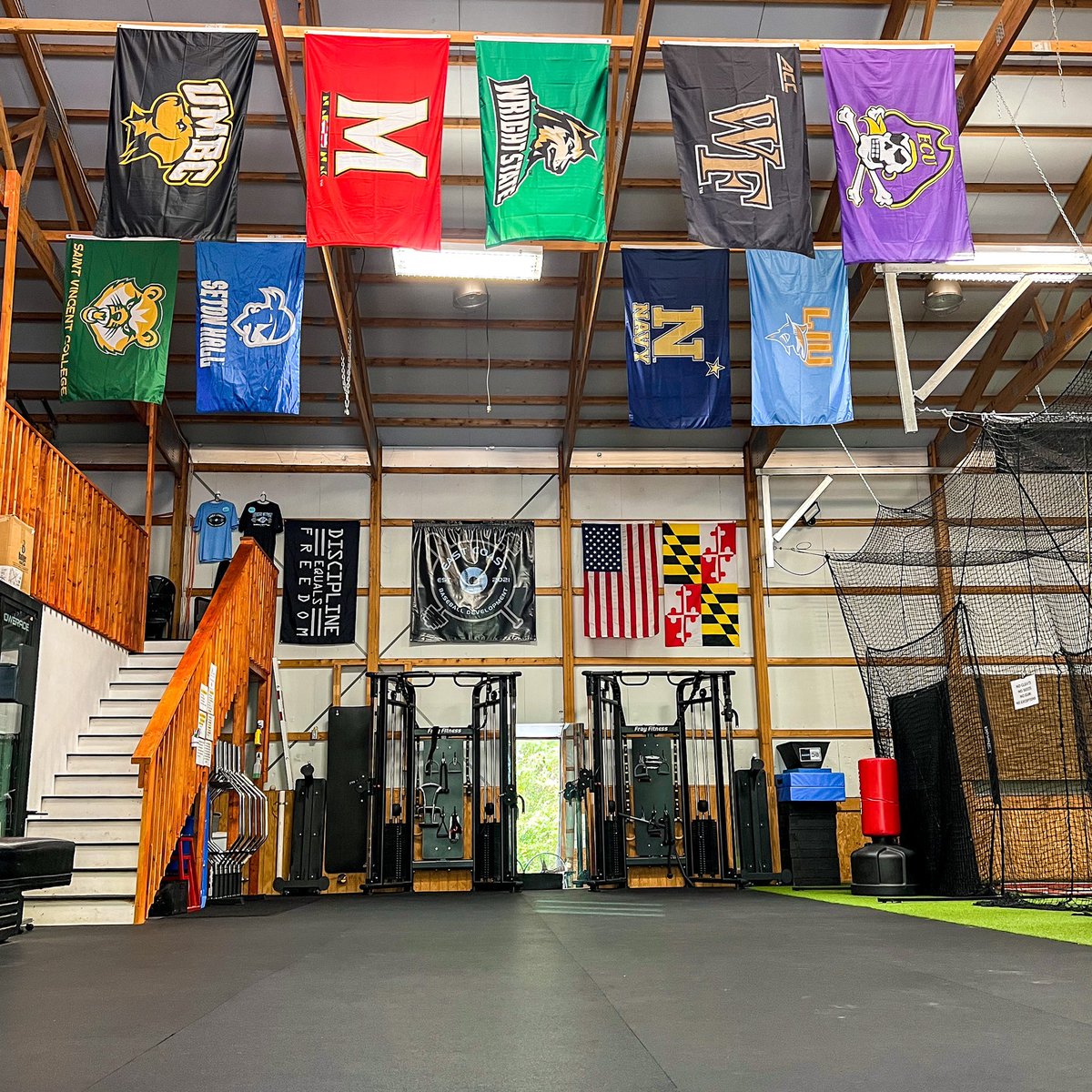 FLAGS ARE UP 🤩 Flying our athletes’ college flags is so special to us &amp; a small gesture of our appreciation for allowing us to be apart of each of their journeys. Unbelievably proud of all of them! 🎩🐢🦈🐺🐐🐕🐻🐱