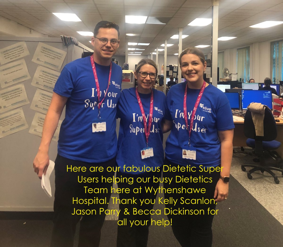 MFT_CSSAHPs's tweet photo. AHPs are "Buzzing" now HIVE is Live! 👋🏼 Huge success, working together, amazing team work. Very well done to the whole CSS AHP Division.  We've got this!  🐝👌🏼🏥 @MFT_CSS #ThriveWithHive https://t.co/AIlD8gA19i