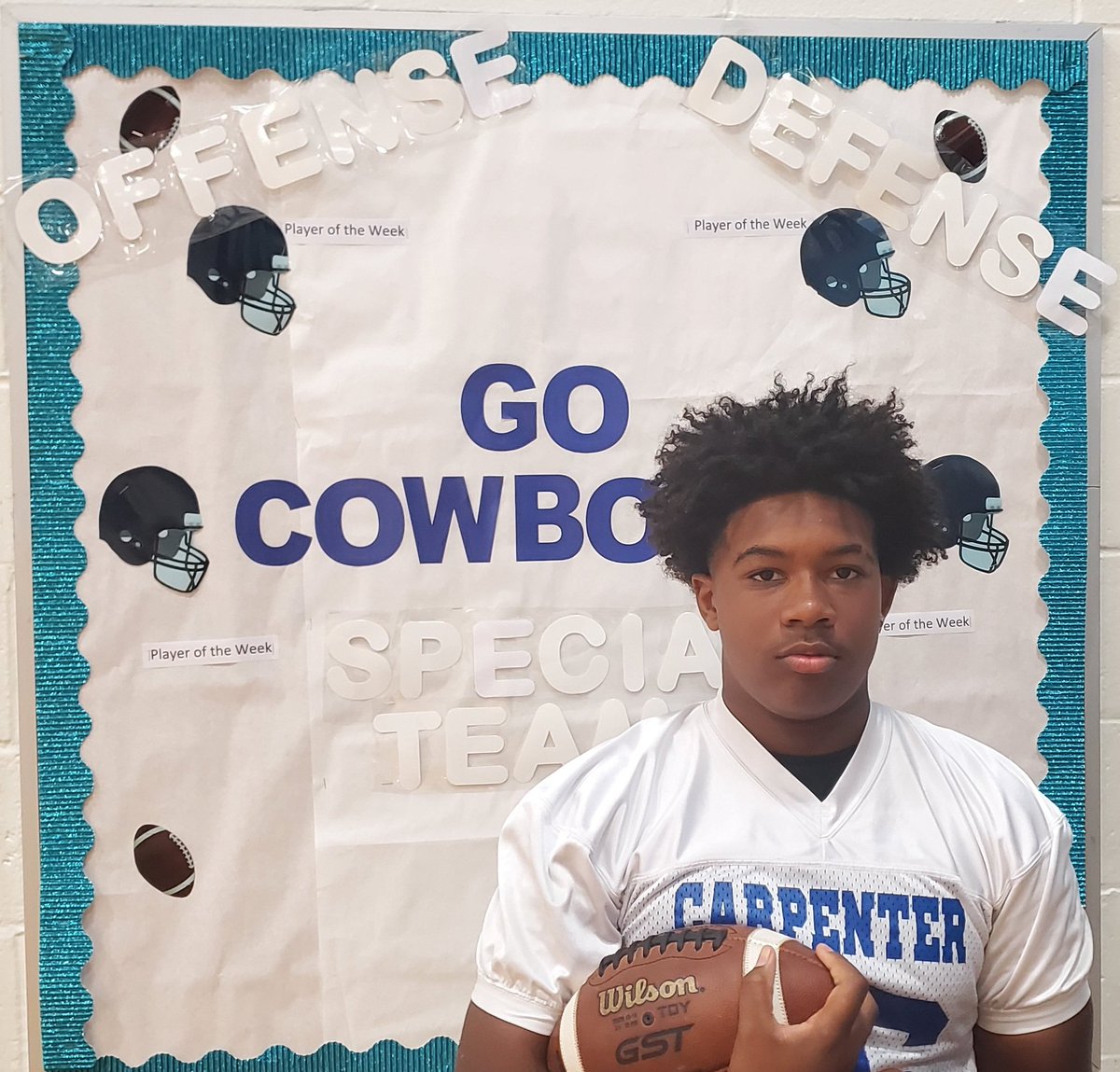 Aww_CC's tweet image. Carpenter vs. Bowman Defensive Player of the Week Jaylyn McKinney.