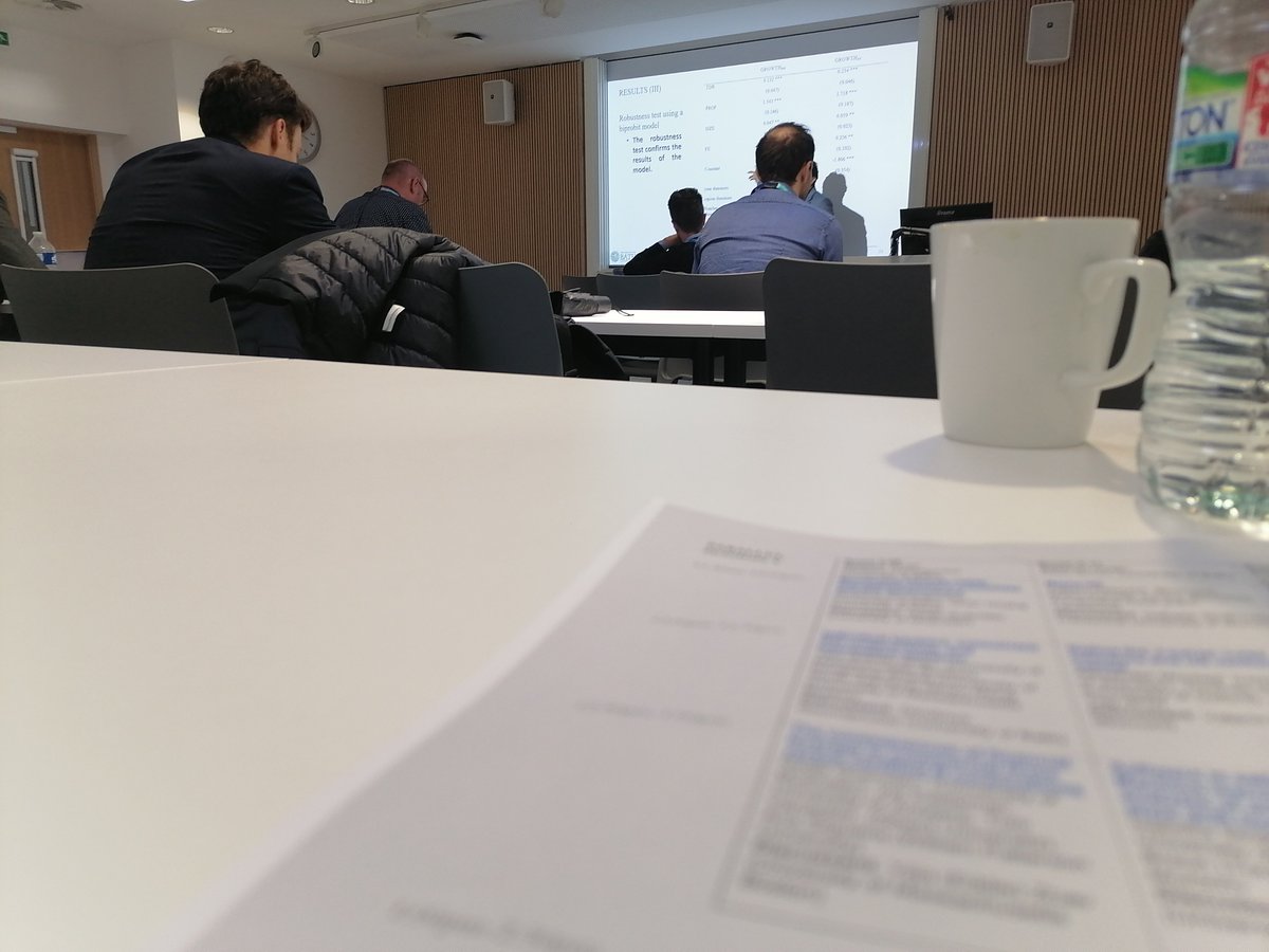 LucaGrilli3's tweet photo. #ENTFIN 6th Annual Meeting is approaching the end... Two great days of research on #entrepreneurial #finance at the @UniofBath. Great thanks to the organizers @dpdimov @Winifredhuang and Ru Xie!!!! https://t.co/XXIcMkkxJ6