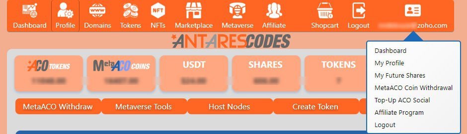 P_Mind0's tweet photo. Antares Codes main platform NEW Menu Bar! Getting ready for NFTs, Marketplace and the Metaverse.
visit: https://t.co/DbuFStrg8g
#AntaresCodes $ACO #MetaACO $MACO #NFT #CryptoNews https://t.co/mGNp2MEcVP