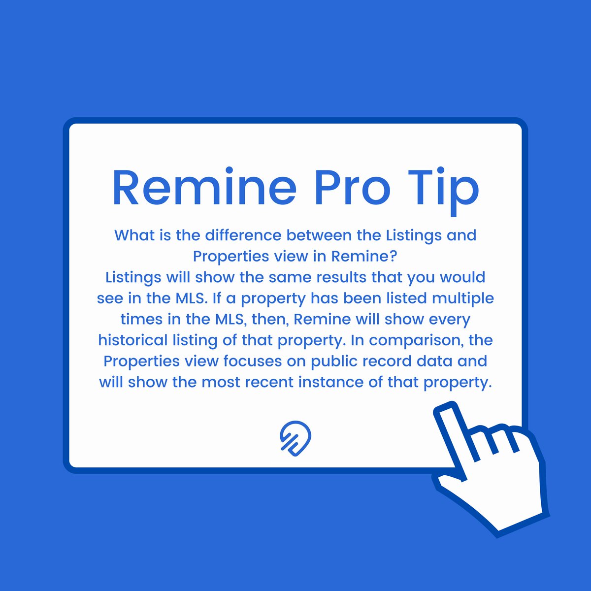 realremine's tweet photo. Agents, are you looking to better understand the benefits of Remine and the helpful features we offer? 

Check out this week's Remine Pro Tip to better navigate your Real Estate journey through our platform.

#ForYourFuture #Remine #PropTech #RETech #Agents #RealEstate #Agents https://t.co/g5uvGYQNzX
