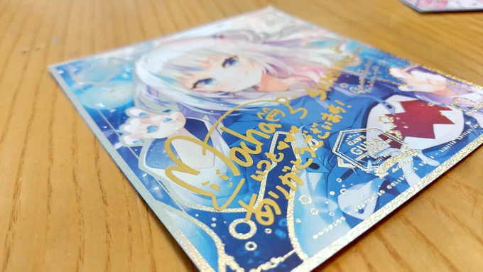 ちなみに、今夏新しい、MO4色紙のサンプルです!～こみトレとホロクルも頒布予定ですよ!#こみトレ #ホロクル 