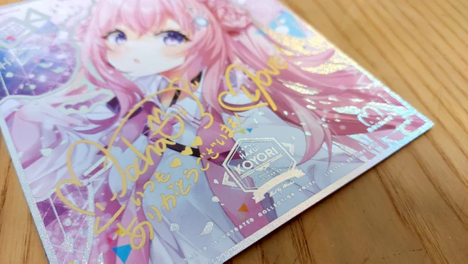 ちなみに、今夏新しい、MO4色紙のサンプルです!～こみトレとホロクルも頒布予定ですよ!#こみトレ #ホロクル 