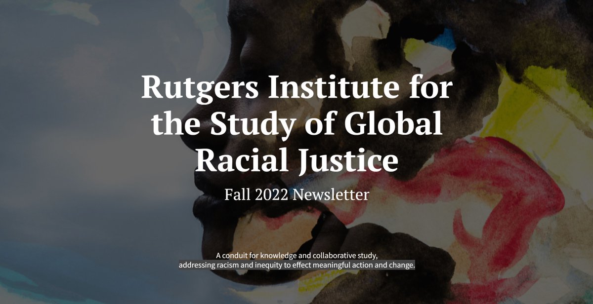 ISGRJRutgers's tweet photo. We're thrilled to share the 1st edition of our newsletter, chronicling and reflecting on all of our signature projects, initiatives, programs and people who have begun the journey with us, in the first 2 years of our existence at @RutgersU!

Read it here: https://t.co/iO4s18ZKcu https://t.co/QpVGQz1LCT