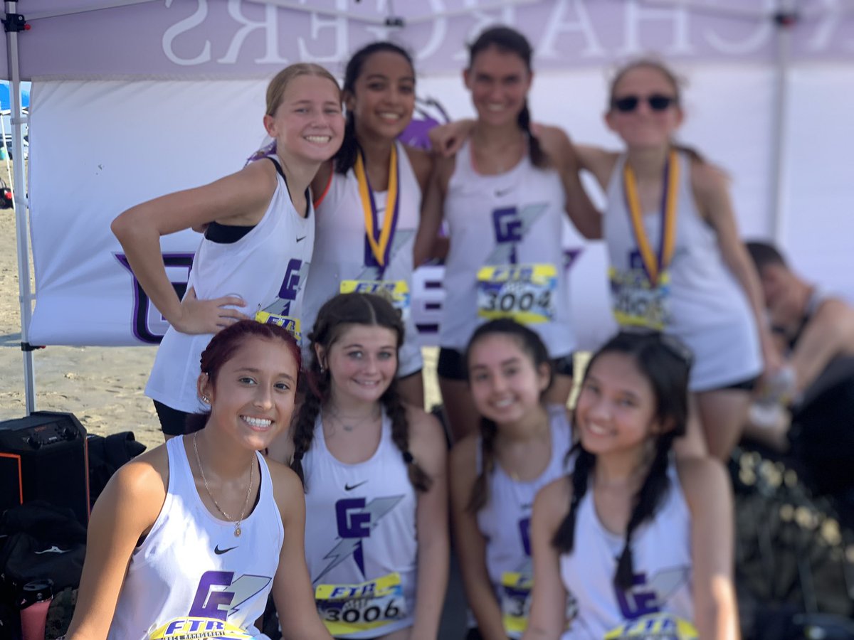 Coach_Kowalski's tweet photo. @FulshearXC out here makin’ waves on East Beach! Varsity Boys and Varsity Girls bringing home some hardware! Waiting for the JV teams to get started!🏅🏆 #WeAreFu1shear https://t.co/rNMmV2z0uY