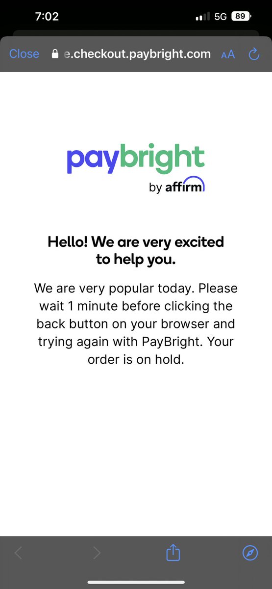 k_coristine's tweet photo. @Affirm I’ve been in this queue for over 2 hours trying to pre-order the iPhone 14 Pro Max. People aren’t getting through, or their orders are getting cancelled. @Apple why is there not a better system in place for this? #paybright not impressed… https://t.co/MdsBKAPTFe