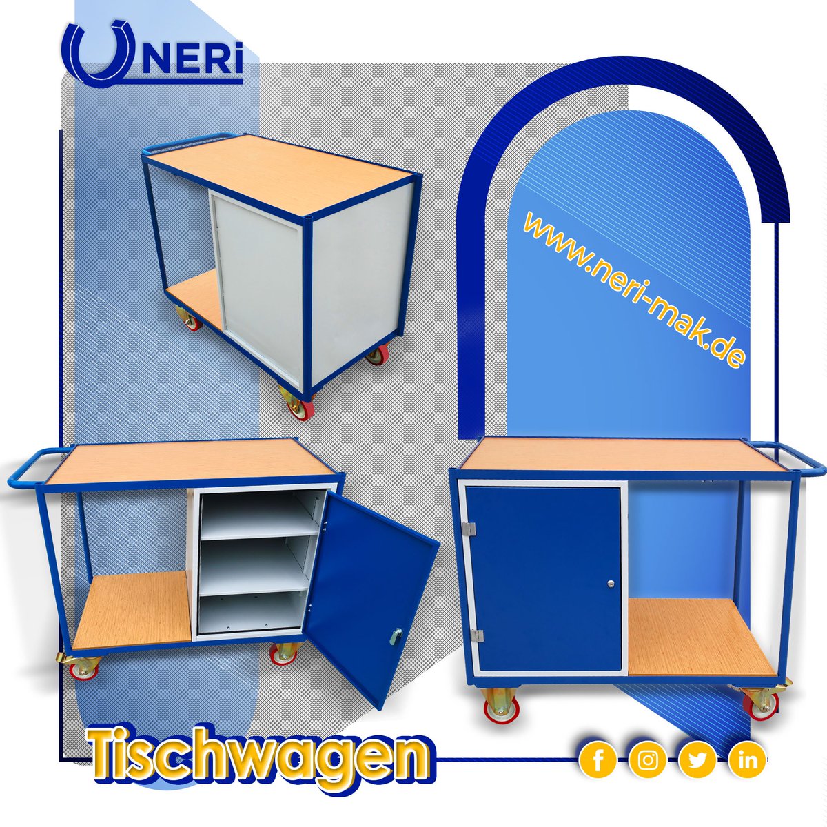 neri_ltd's tweet photo. Table Trolley
Material handling trolleys offered by Neri in different models facilitate material transfer.
https://t.co/UH12XBXWin
 
#WireMeshBaskets #wirebaskets #Schüttgutkörbe #Schüttgutkörbchen #paniersenvrac https://t.co/XWqR3rNxS6