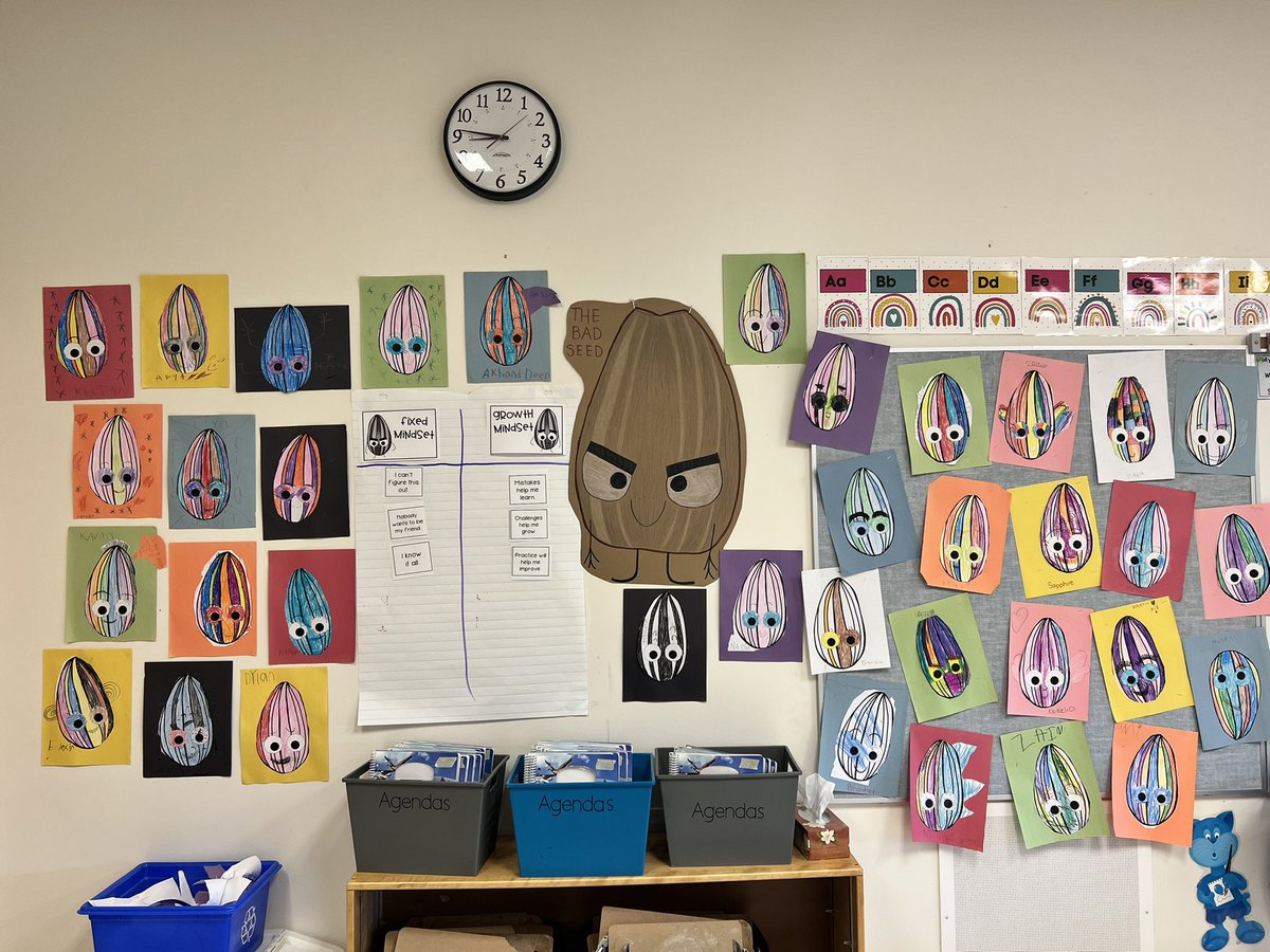 This weeks read aloud was The Bad Seed by <a href="/IamJoryJohn/">Jory John</a> We loved the story and we are super excited to learn new things with a growth mindset. <a href="/EastLakeRVS/">East Lake School</a> #rvsed