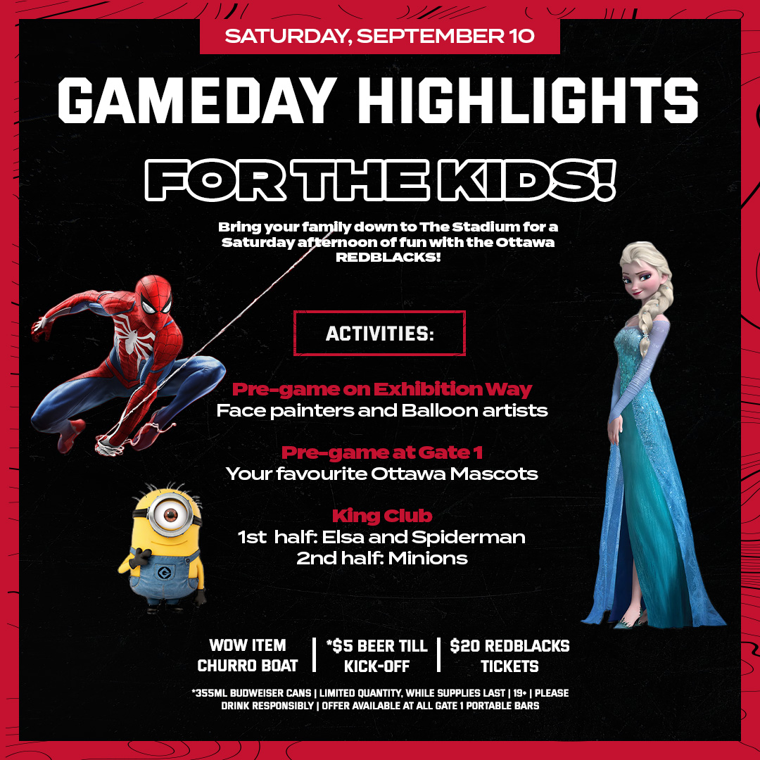 REDBLACKS's tweet image. Tomorrow it&apos;s ALL For the Kids🕺 

With a 2PM kick-off, bring the family down for a full afternoon of fun and football.

🎟️ | bit.ly/3RxCl8N