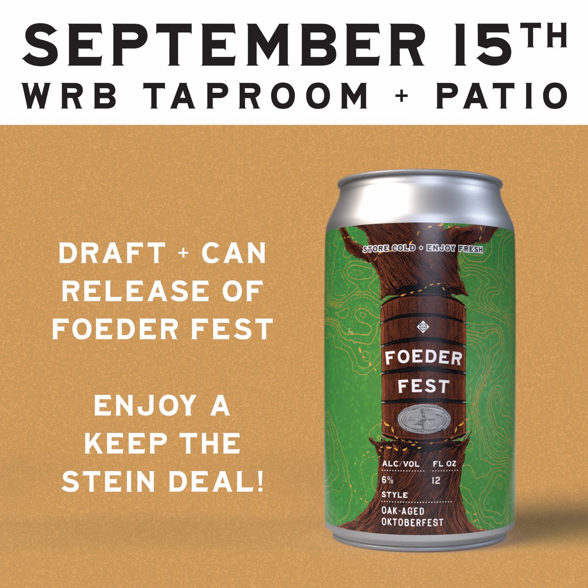 Foeder Fest is the first of 9 beers released in celebration of our 9th anniversary! Cans &amp; draft of our Foeder Aged Oktoberfest will be available in the Taproom on 9/15 alongside an exclusive keep the stein deal! Full details: wolfsridgebrewing.com/events-2/foede…