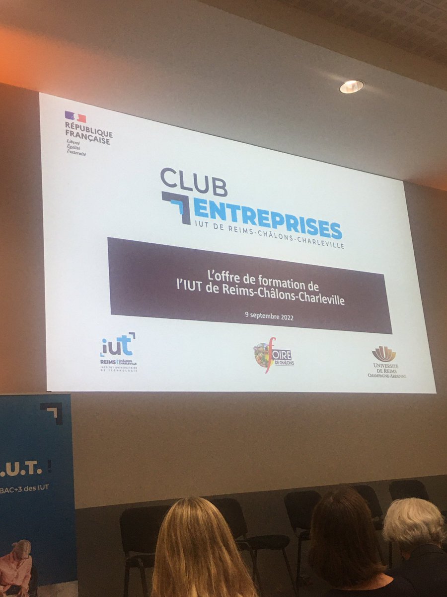 Intervention de <a href="/GuillaumeGelle/">Guillaume GELLE</a> président de <a href="/universitereims/">Université de Reims Champagne-Ardenne</a> au club entreprise de l’<a href="/RccIut/">IUT de Reims-Châlons-Charleville</a>  de la <a href="/foiredechalons/">Foire de Châlons</a>