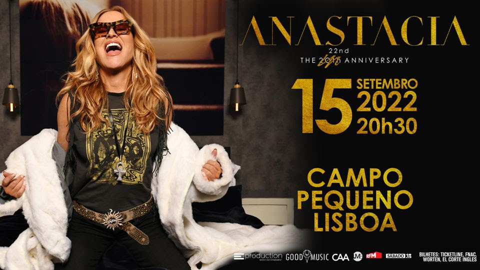 É já no dia 15 de Setembro
Bilhetes a partir de 18€ 
ticketline.sapo.pt/evento/anastac…

 #portugal  #lisboa #campopequeno #anastacia #Lisbon