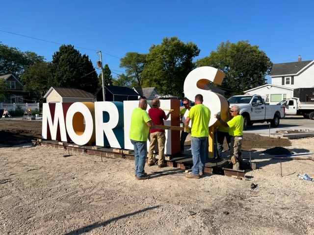 CityofMorris's tweet photo. Our new plaza is looking great!  Thank you to Morris Public Works for all of their hard work in helping make the vision a reality. https://t.co/dvGFOw4PyU