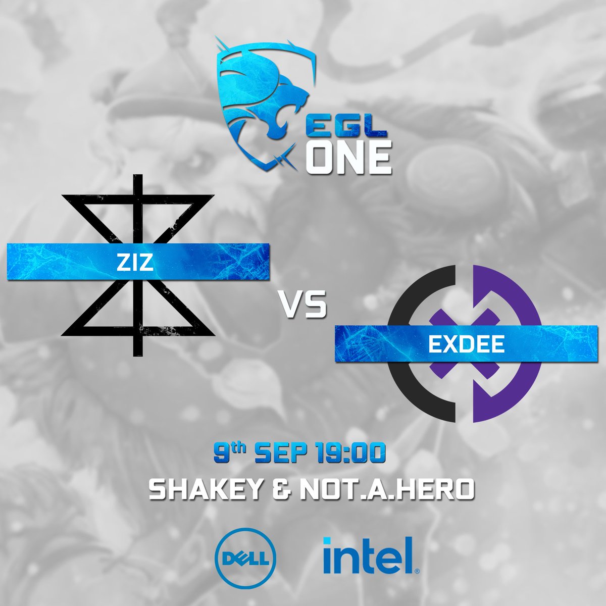 By some miracle we are still on with ZIZ vs <a href="/exdeegaming/">Exdee Gaming</a> tonight as scheduled!
Cast by <a href="/NotaHeroDota/">Etienne Vermaak</a>  and <a href="/tvShakey/">Shakey_tv</a> 
Give away: Evetech Stealth Glasses
Streams on YT and Twitch: linktr.ee/evesportsza
Winner goes to podium, loser leaves in 4th
#dell #intel #dota2 #evesports