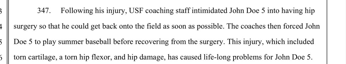 WeSupportCoachG's tweet photo. JOHN DOE 5: has had “nightmares since 2012” and felt “extremely unsafe” and “forced to quit the program” b/c of a coach who “caused life long problems” and “systematically ruined his love for baseball”. 

ALSO JOHN DOE 5: reached out to Coach G on LinkedIn “just to catch up”. https://t.co/jRx6BVdKsI