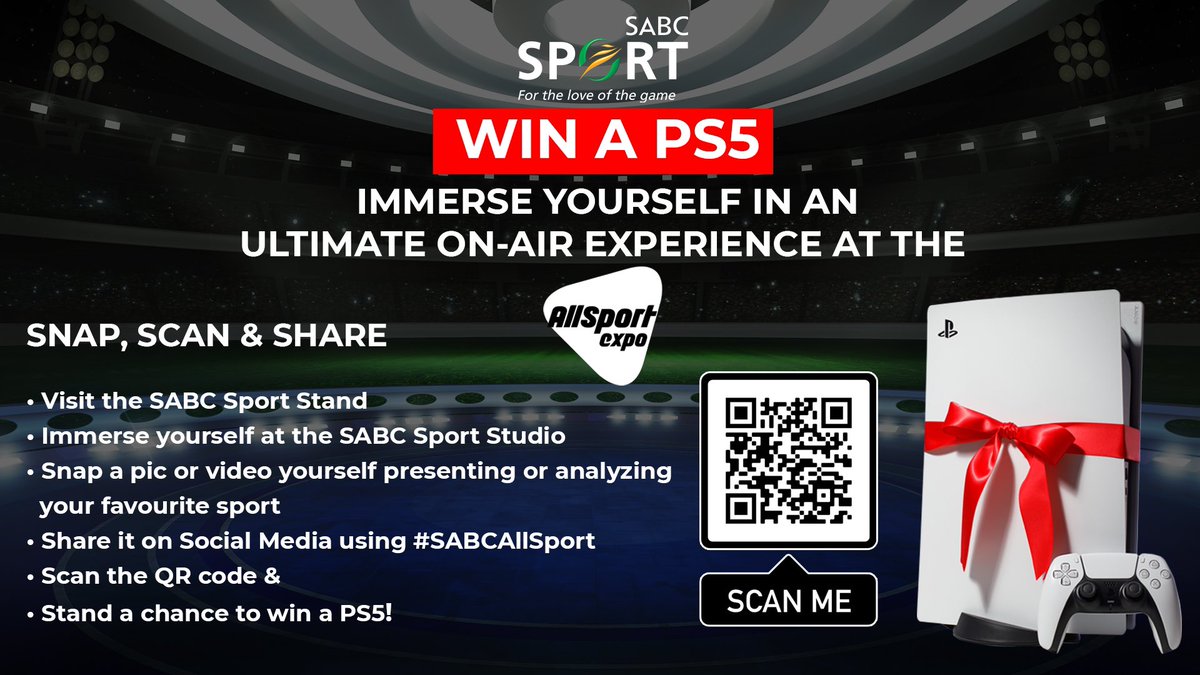 SABC on Twitter "𝐖𝐈𝐍 𝐀 𝐏𝐒 𝟓! SABC Sport is giving you a chance to win