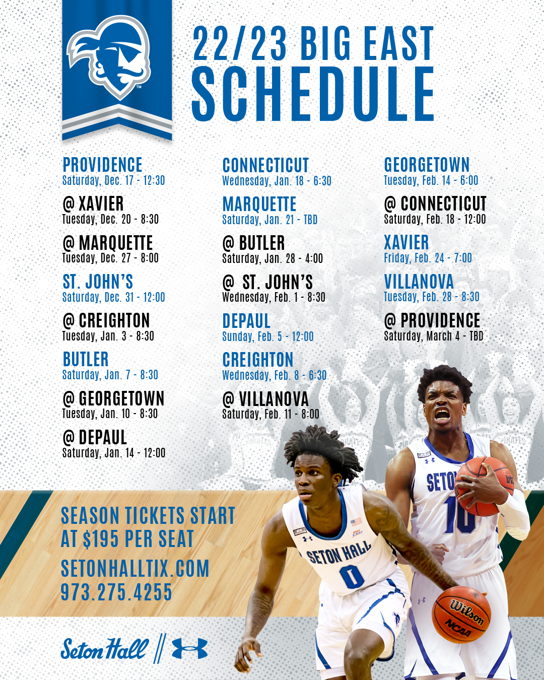 Seton hall bball schedule deals