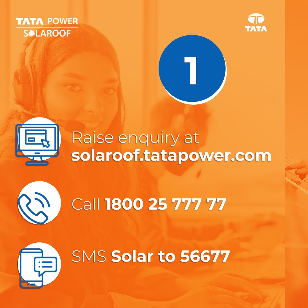 TataPower's tweet photo. Getting a #TataPowerSolaroof installed is now easier than ever. Just follow the simple steps mentioned below to #SolaroofYourNeeds and #DoGreen today!

#Solaroof #GreenEnergy #ThisIsTataPower https://t.co/hJA6UakJ9K