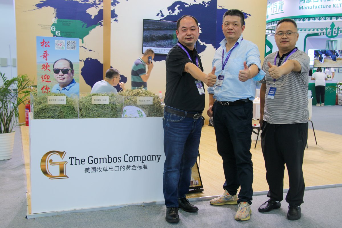 AlfalfaExport's tweet photo. Our China team representing us at the DAC 2022 Exhibition held in Jinan 💪
.
.
.
.
#China #dairy #agriculture #farming #alfalfa #unitedstates #exhibition #export #exporter #markets #team #family #forage #crops #expo #Jinan https://t.co/CbeYiBGacA