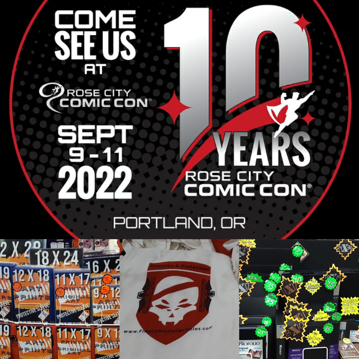 finecomics72's tweet photo. @Fine_comics 
BOOTH 701
Portland OR
This Weekend!
#rccc22 #RoseCityComicCon https://t.co/tzTBxXQi2g