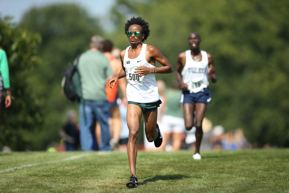 Abdi-Fetah Ahmed crosses the line first for the Spartans and second overall!

2. Abdi-Fetah Ahmed (17:59.2)
4. CarLee Stimpfel (UA- 18:05.6)
7. Andrew Nolan (18:17.7)
14. Alexander Penski (18:26.5)
19. John Petruno (18:38.3)
34. Drew Seabase (18:51.6)
47. Fraser Wilson (19:20.1)