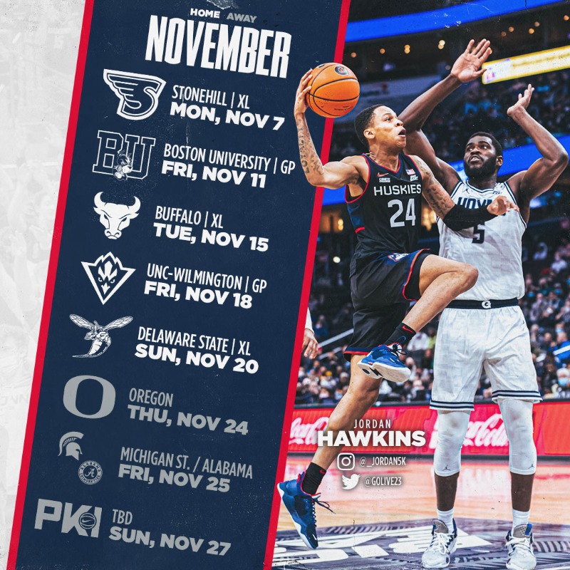 UConnMBB's tweet photo. 🗓️ Our @BIGEAST schedule is officially here 🙌