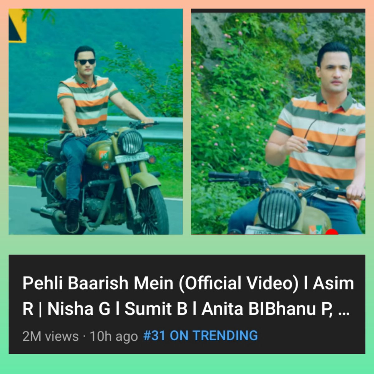 letsHopeMomina's tweet photo. Halki boonda baandi and 2M views
What 'll happened when it raining countinouslly...
It raining..π i mean Trending at
no. 31
Keep barsing .β.i mean keep streaming guys π
#PehliBaarishMein
#AsimRiaz #AsumSquad @imrealasim https://t.co/WdL6oJpS7w