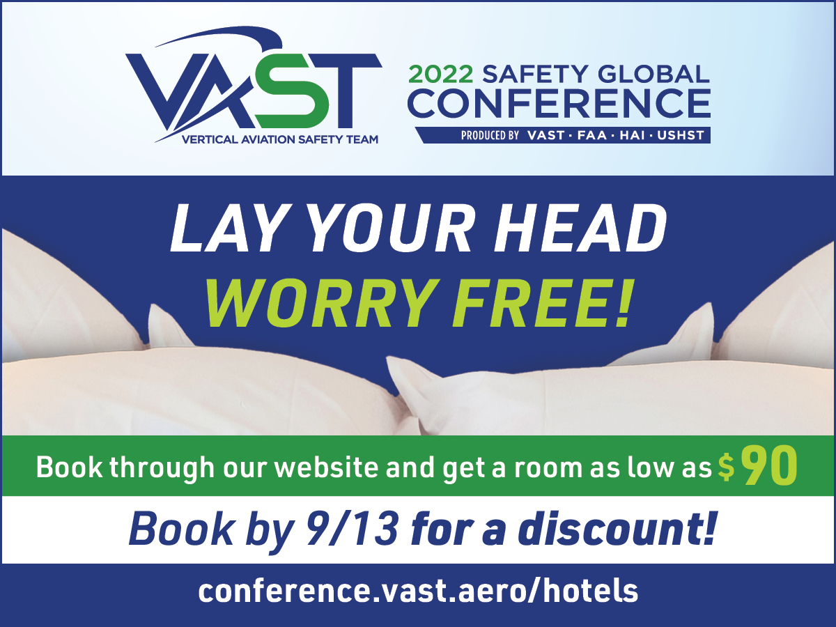 The housing deadline for #vastconference22 has been extended until Sep. 13. Book now to get a discount on your hotel before it’s too late! Book at conference.vast.aero/hotels.