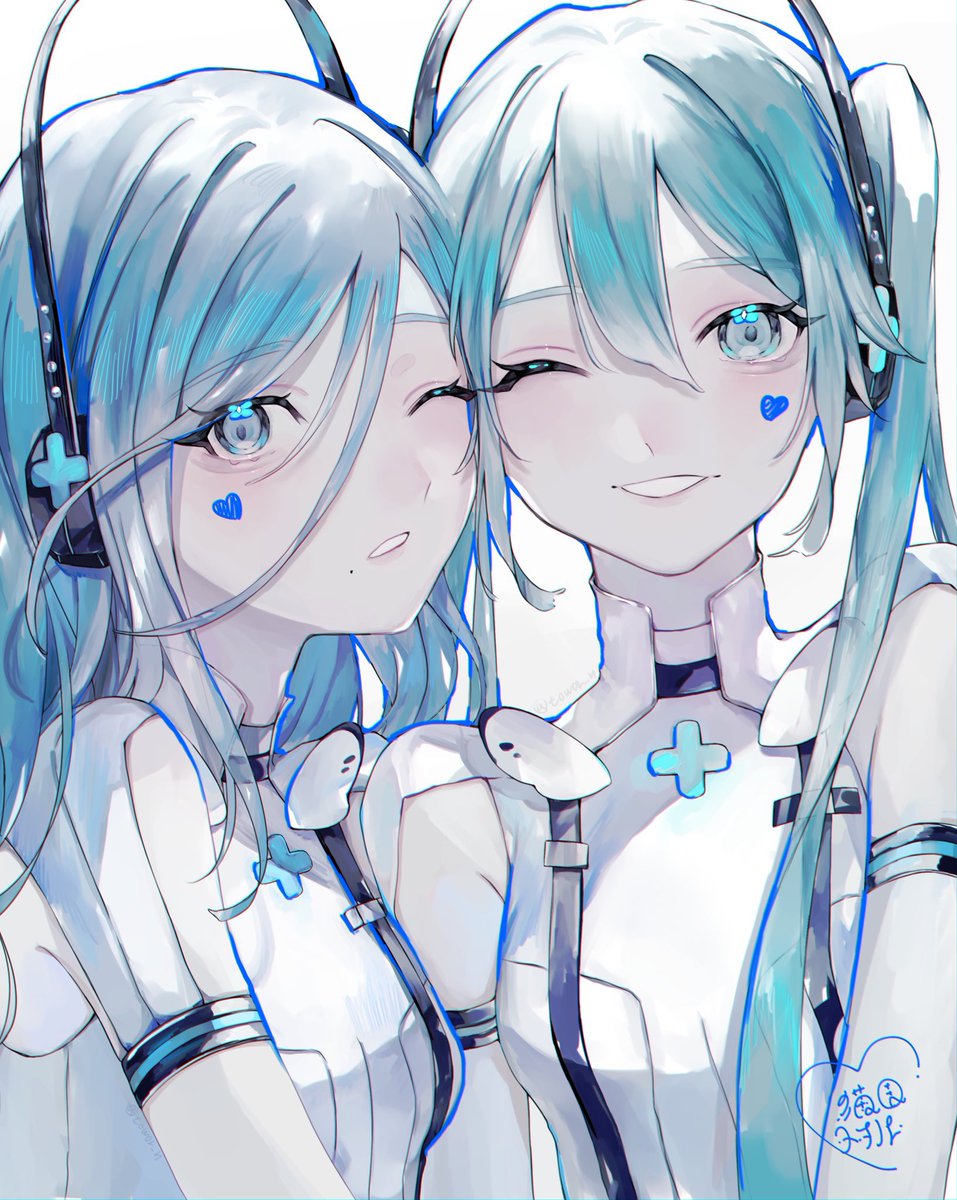 初音ミク 「この度、【プロジェクトセカイ様】へ2周年記念イラストを描かせていただきました!✧」|猫目トヲル❖のイラスト