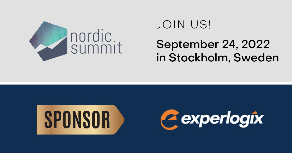 experlogix's tweet photo. We’re proud to be a gold sponsor of this year’s @NordicSummit in Stockholm, Sweden! We're looking forward to connecting with our partners, sharing knowledge and supporting the Microsoft D365 and Power Platform expert communities. Hope to see you there! https://t.co/ijHRukz1LG