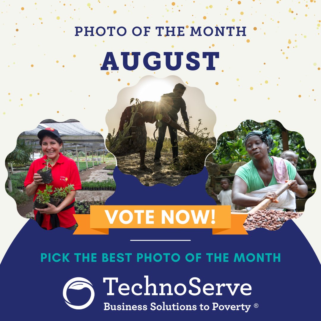 Visual storytelling is a large part of informing and advocating for the farmers and small businesses we support at TechnoServe. Our photo contest features images from photographers around the world. Vote for the August photo now by visiting our site at: hubs.li/Q01lLXK40