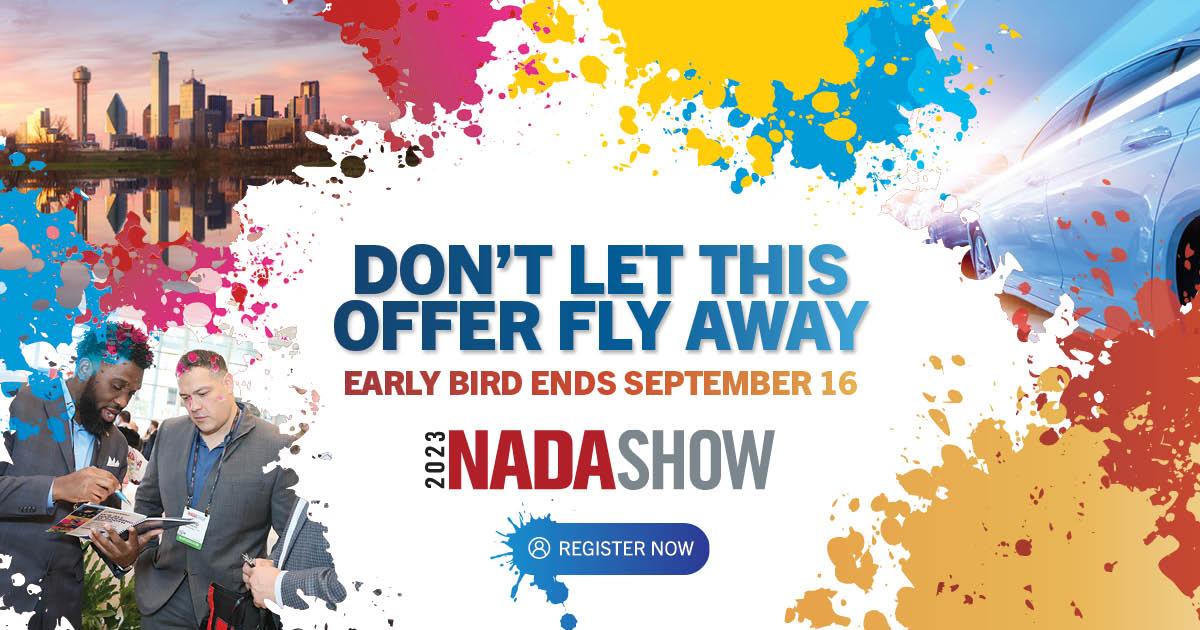 The early bird deadline to SAVE $100 for the #NADASHOW ends next Friday Sept. 16th! Register today: bit.ly/39modhX