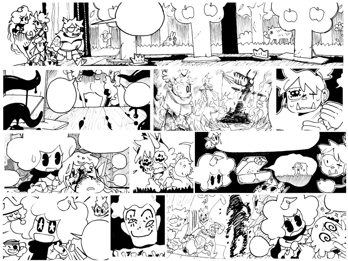 You can read the new chapter of my webcomic for free on https://t.co/PqW6VUqtht! Here's some good panels :) 