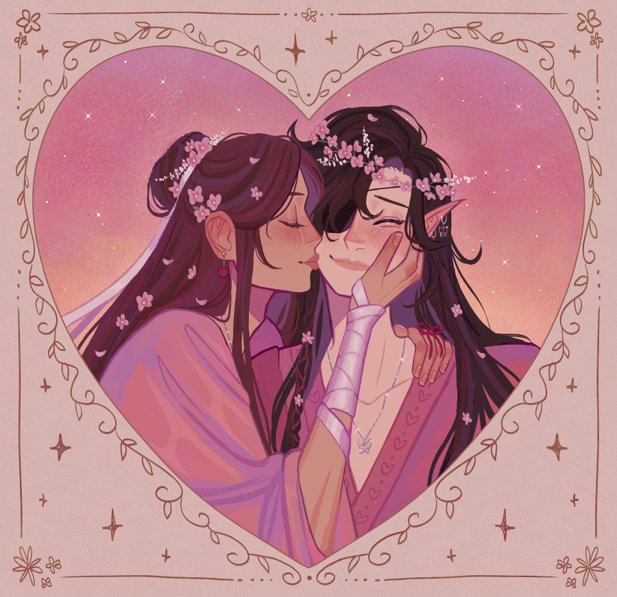 mimimar__'s tweet photo. smooch💗💞💜 #hualian https://t.co/oF0YtRGTLz