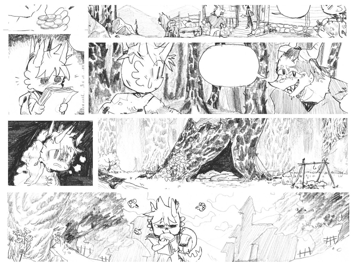 You can read the new chapter of my webcomic for free on https://t.co/PqW6VUqtht! Here's some good panels :) 