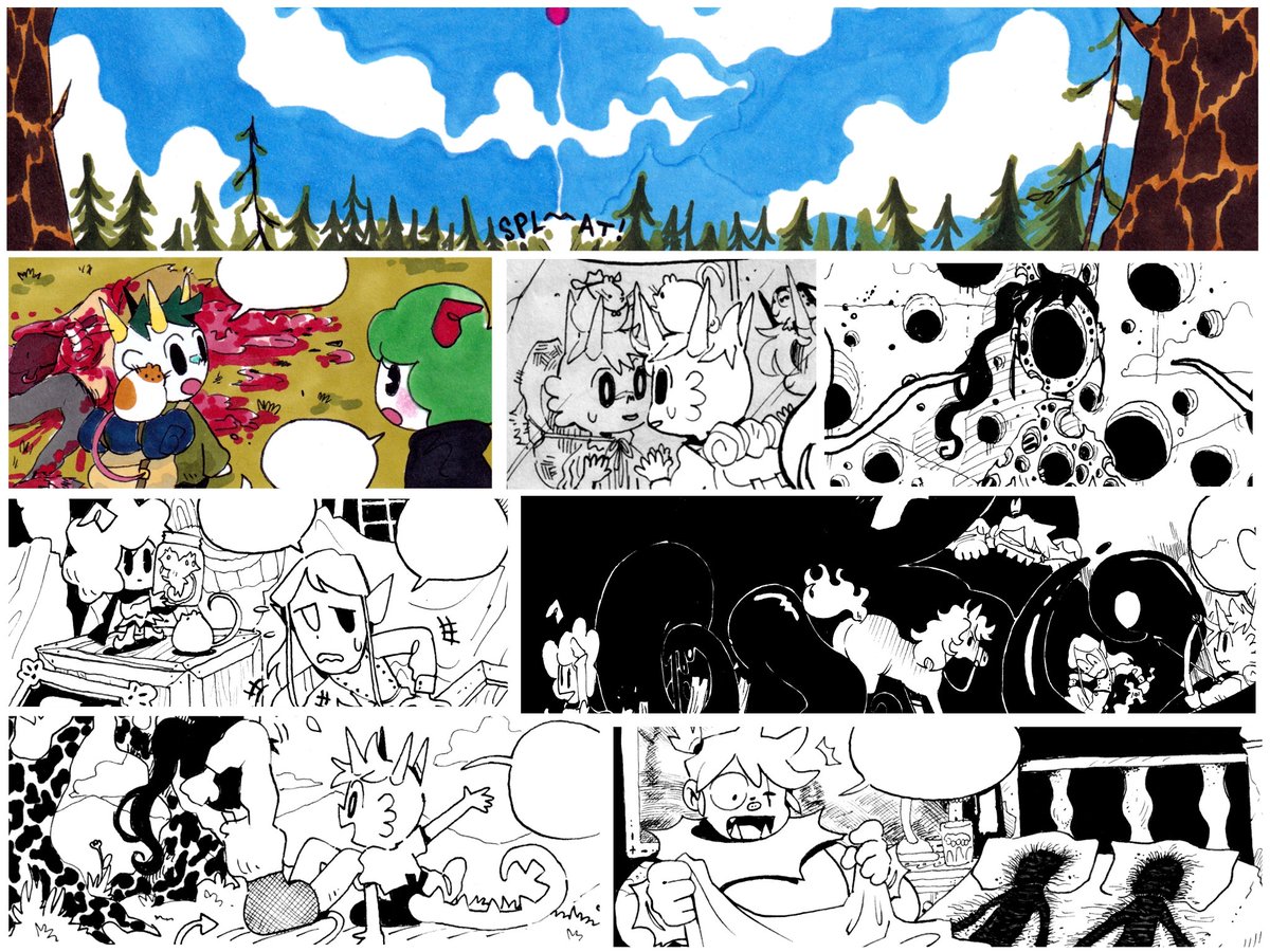 You can read the new chapter of my webcomic for free on https://t.co/PqW6VUqtht! Here's some good panels :) 