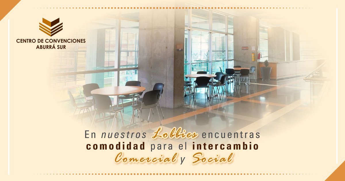 centroaburrasur's tweet photo. 🔻Para nuestros visitantes lo más importante es tener un lugar cómodo y que cumpla con sus necesidades  a la hora de asistir a un #evento. 👥Nuestros #lobbies están diseñados para que tengas la mejor #experiencia y nos sigas visitando.🍃👏

¡Tú eres lo más importante! ❣️ https://t.co/EnrOoLceM7