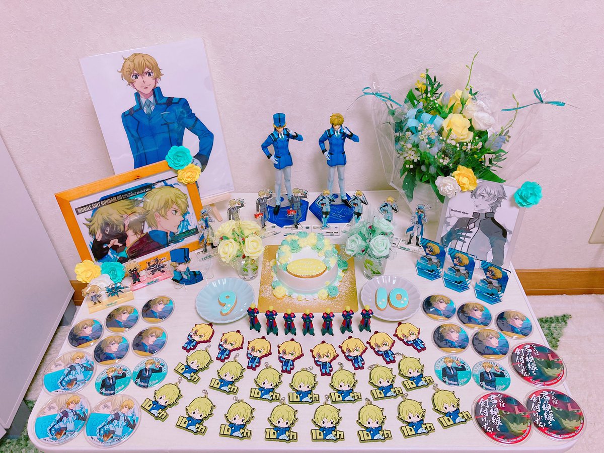 ham_385's tweet photo. グラハムお誕生日おめでとう！！グラハムのことがずーっといちばん大好きだよ！！これからも一生推します💛💙💛💙
#グラハム・エーカー生誕祭
#グラハム・エーカー生誕祭2022 https://t.co/1xszqfZAzk