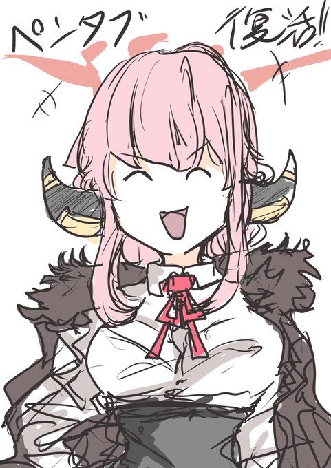 ペンタブ復活 描いてて全然ストレスねえや よかった 